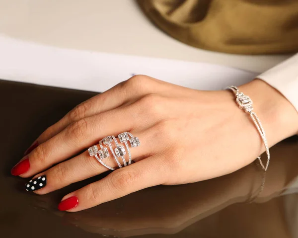 Diamanten Sieraden Luxe Fashion Sieraden — Stockfoto