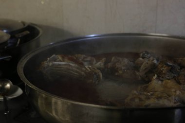 Meat Saute Turkish Et sote with Hair Pie Meat - Sac Tava - Sac Kavurma