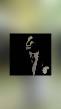 Atatürk 'ün çizimi. Türkiye Cumhuriyeti 'nin ilk cumhurbaşkanı. 