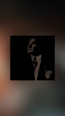 Atatürk 'ün çizimi. Türkiye Cumhuriyeti 'nin ilk cumhurbaşkanı. 