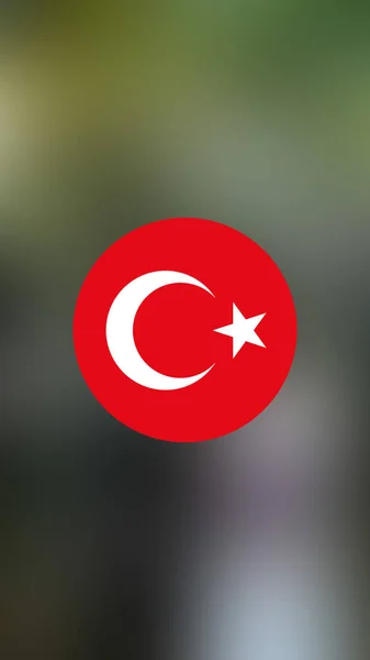 Turkey Flag Blurred Background — Stock Photo, Image