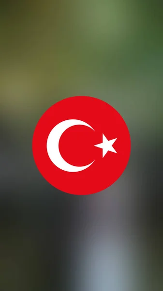 Turkey Flag Blurred Background — Stock Photo, Image