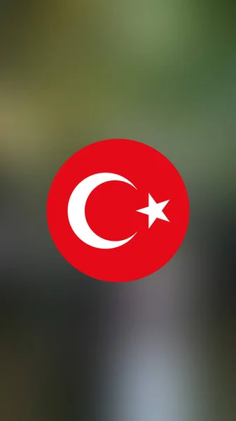 Turkey Flag Blurred Background — Stock Photo, Image