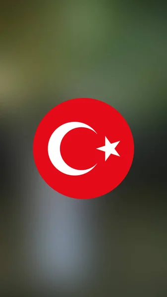 Turkey Flag Blurred Background — Stock Photo, Image