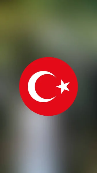 Turkey Flag Blurred Background — Stock Photo, Image