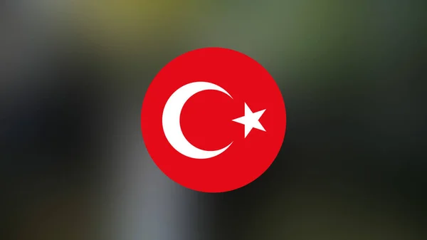 Turkey Flag Blurred Background — 图库照片