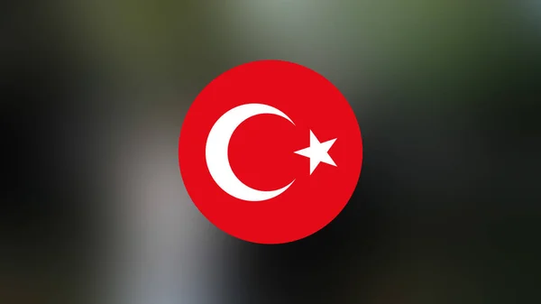 Turkey Flag Blurred Background — Stock Photo, Image