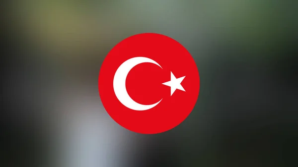 Turkey Flag Blurred Background — 图库照片