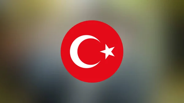 Turkey Flag Blurred Background — 图库照片