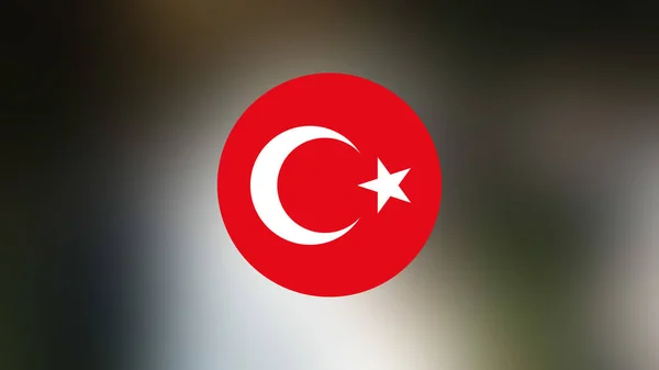 Turkey Flag Blurred Background — Stock Photo, Image