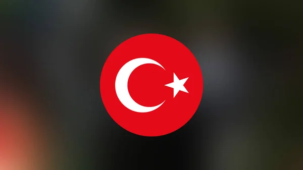 Turkey Flag Blurred Background — Stock Photo, Image