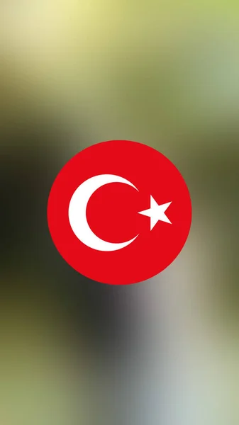 Turkey Flag Blurred Background — Stock Photo, Image