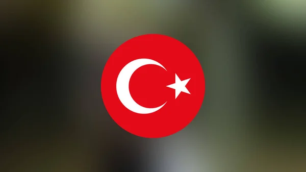 Turkey Flag Blurred Background — 图库照片