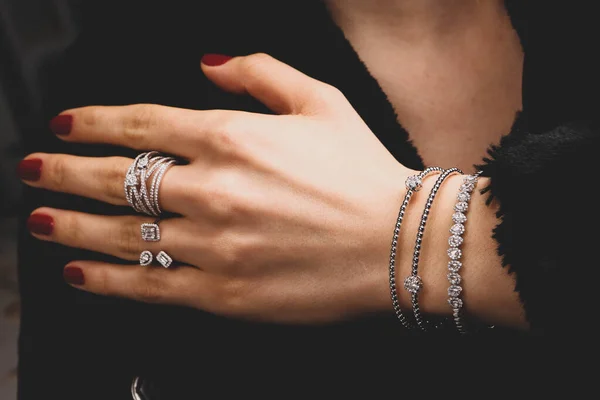 Diamanten Sieraden Luxe Fashion Sieraden — Stockfoto