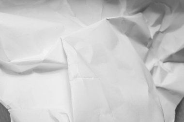 Beyaz buruşmuş kağıt arkaplan grunge doku arkaplanı