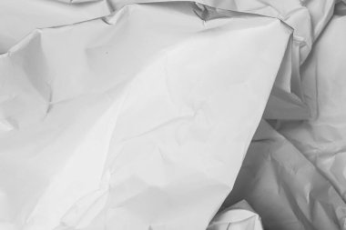 Beyaz buruşmuş kağıt arkaplan grunge doku arkaplanı