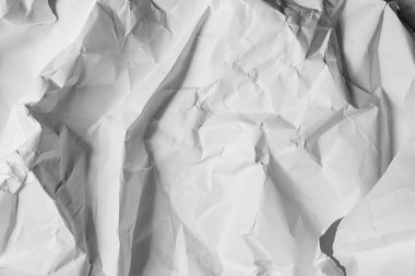 Beyaz buruşmuş kağıt arkaplan grunge doku arkaplanı