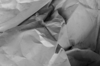 Beyaz buruşmuş kağıt arkaplan grunge doku arkaplanı