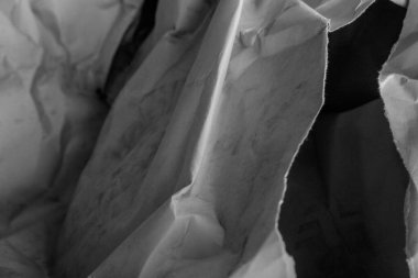 Beyaz buruşmuş kağıt arkaplan grunge doku arkaplanı