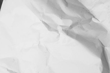 Beyaz buruşmuş kağıt arkaplan grunge doku arkaplanı