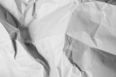 Beyaz buruşmuş kağıt arkaplan grunge doku arkaplanı