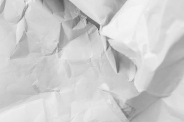 Beyaz buruşmuş kağıt arkaplan grunge doku arkaplanı