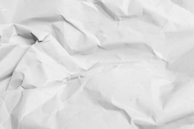 Beyaz buruşmuş kağıt arkaplan grunge doku arkaplanı
