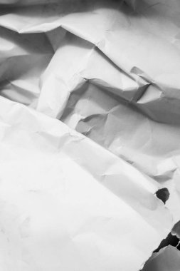 Beyaz buruşmuş kağıt arkaplan grunge doku arkaplanı