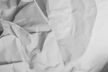 Beyaz buruşmuş kağıt arkaplan grunge doku arkaplanı