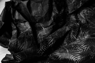 siyah buruşmuş kağıt arkaplan grunge doku arkaplanı