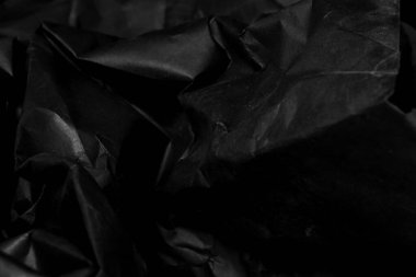 siyah buruşmuş kağıt arkaplan grunge doku arkaplanı