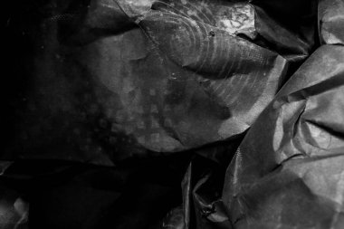 siyah buruşmuş kağıt arkaplan grunge doku arkaplanı