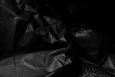 siyah buruşmuş kağıt arkaplan grunge doku arkaplanı