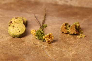 Koyu çikolata parçaları ile tanımlama