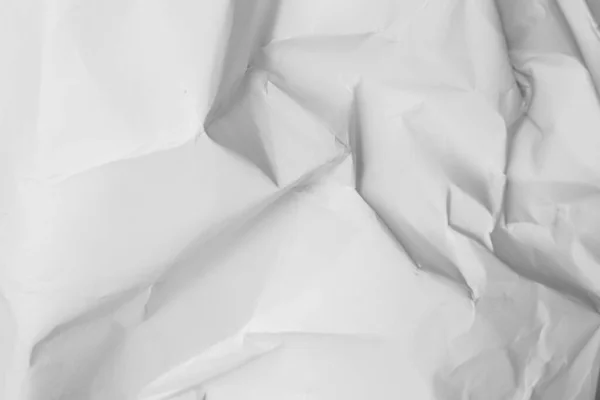 Bianco Increspato Carta Accartocciata Sfondo Grunge Texture Sfondo — Foto Stock