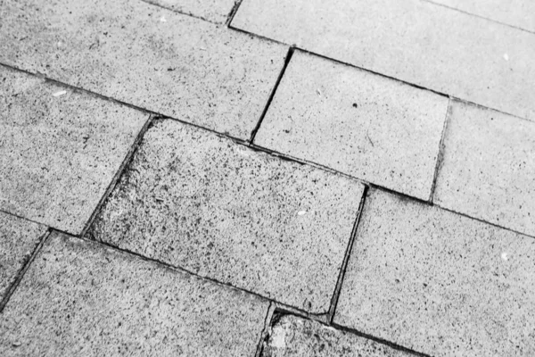 Szürke Tégla Stone Pavement Textúra Háttér — Stock Fotó