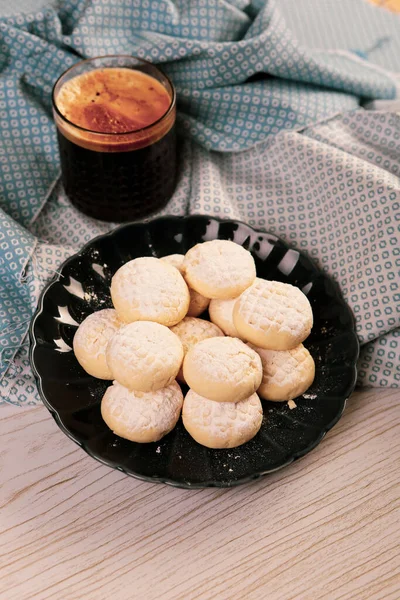 Galletas Con Chispas Chocolate Negro —  Fotos de Stock