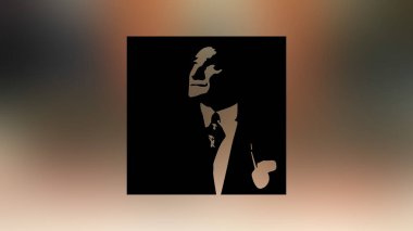 Atatürk 'ün çizimi. Türkiye Cumhuriyeti 'nin ilk cumhurbaşkanı. 