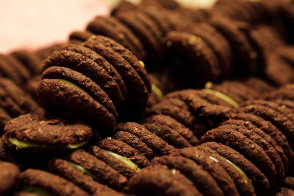 Grupp Diverse Kakor Chokladchips Havregryn Russin Vit Choklad — Stockfoto