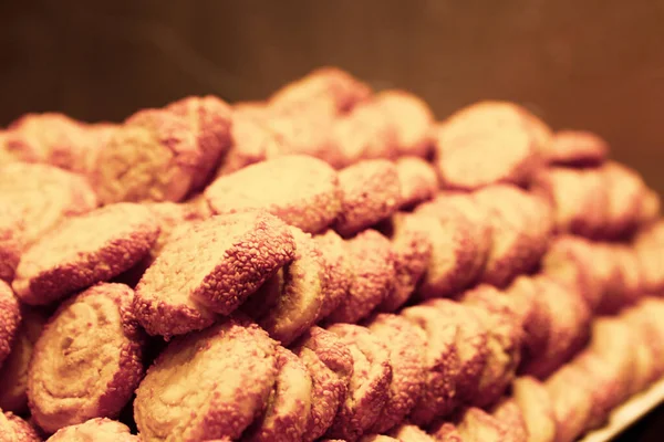 Grupo Galletas Surtidas Chip Chocolate Pasas Avena Chocolate Blanco — Foto de Stock