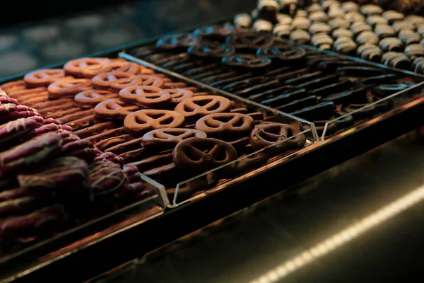 Grupo Galletas Surtidas Chip Chocolate Pasas Avena Chocolate Blanco — Foto de Stock