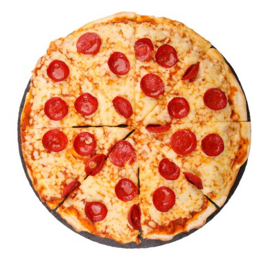 Lezzetli karışık İtalyan pizzası.