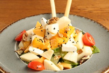 Lezzetli soslu lezzetli klasik İtalyan makarnası..