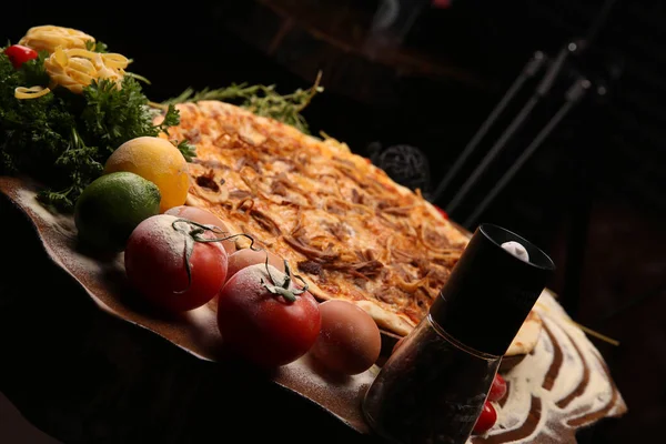 Enak Mixture Pizza Makanan Italia — Stok Foto