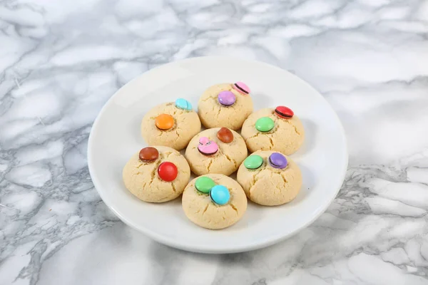 Biscuits Aux Pépites Chocolat Noir — Photo