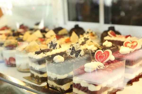 Board Delicious Cake Table — Stock Photo, Image