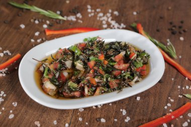 Geleneksel Türk ve Yunan yemek meze masası