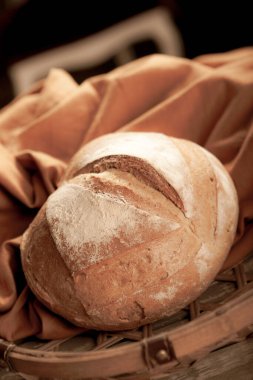 Lezzetli doğal estetik fırınlanmış ekmek