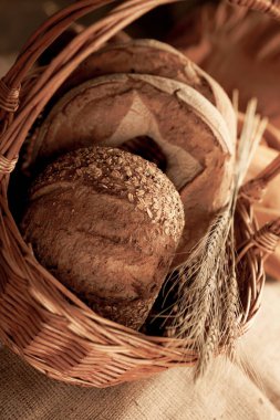 Lezzetli doğal estetik fırınlanmış ekmek