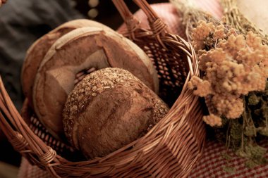 Lezzetli doğal estetik fırınlanmış ekmek